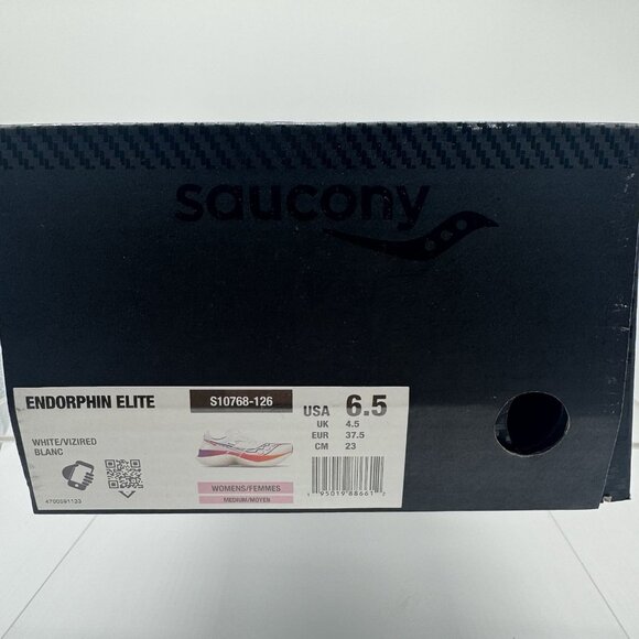 Brand New Saucony Endorphin Elite S10768-126 Red White Running Women’s Size 6.5 - Picture 10 of 10
